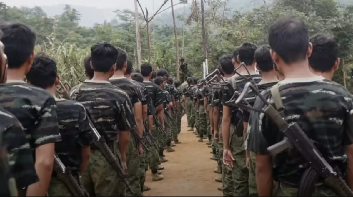 Arakan Army soldiers: Analysts believe the AA stands the best chance, along with the Wa of northeastern Myanmar and their highly potent army, of wresting autonomy from the central government. (Screenshot from YouTube)