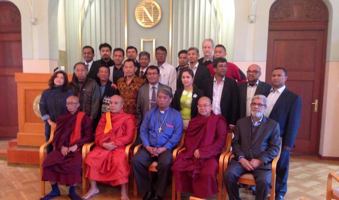 With the Burmese attendees of the Oslo conference at the Norwegian Nobel Institute 26 May 2015