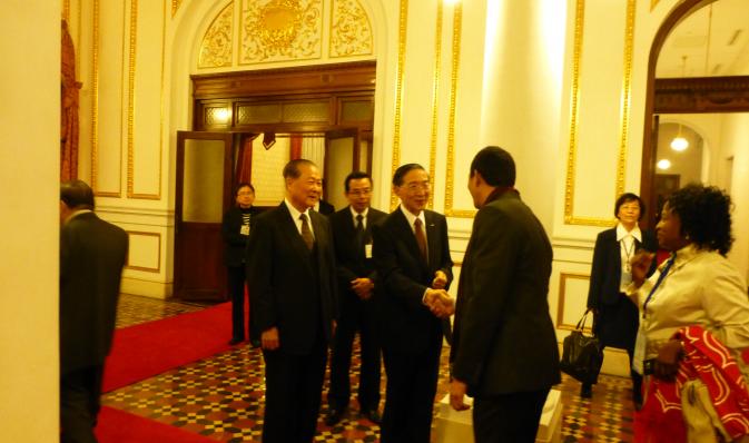 Meeting MOFA Minister David Lin