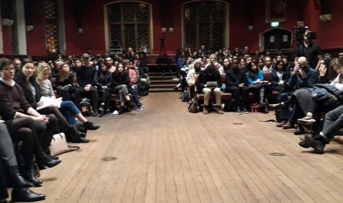 Oxford Union audience central shot