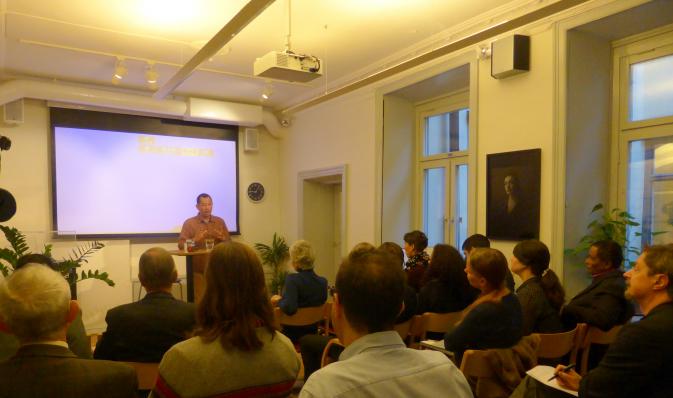 Speaking at the Civil Rights Defenders network in Sweden Feb 2012