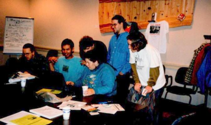 Student coalition retreat at the University of Wisconsin 1997