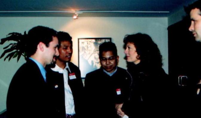 With Susan Sarandon in New York 2003