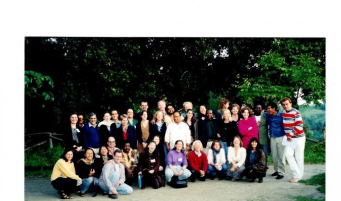 Zarni at the anti fossil fuel campaign training in Italy 1999